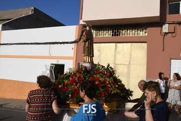 Romería popular, procesión y misa en El Caracol en la despedida de sus fiestas/TA y Francisco Javier Santana.